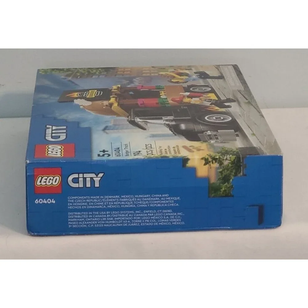 LEGO City Burger Truck 60404 194pcs NIB Factory Sealed Food Truck Fast Food